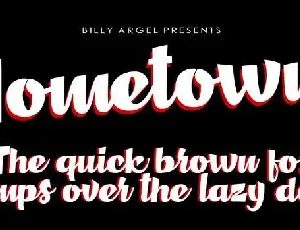 Hometown font