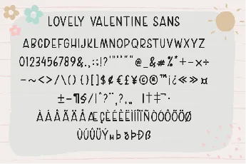 Lovely Valentina font