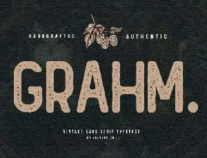 Grahm Vintage Sans Serif font