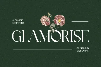 GLAMORISE font