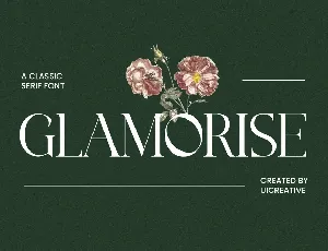 GLAMORISE font