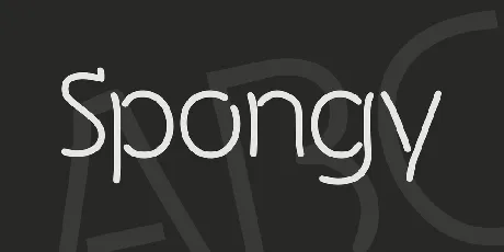 Spongy font