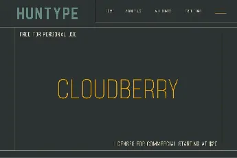 Cloudberry font