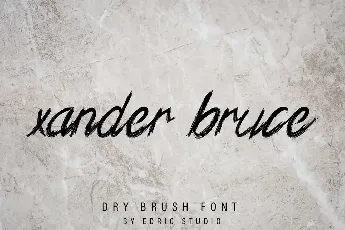 Xander Bruce Demo font