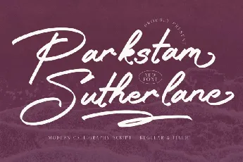 Parkstam Sutherlane font