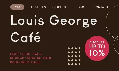 Louis George Cafe font