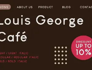 Louis George Cafe font