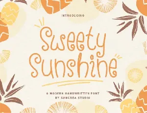 Sweety Sunshine Display font