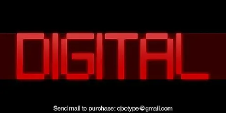 Digital tech font