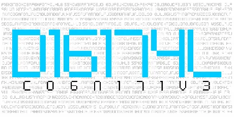 Digital tech font