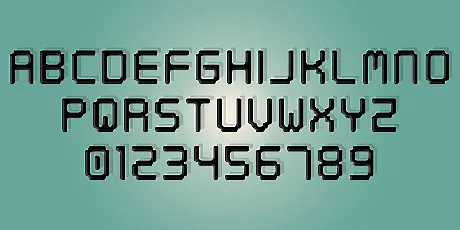 Digital tech font