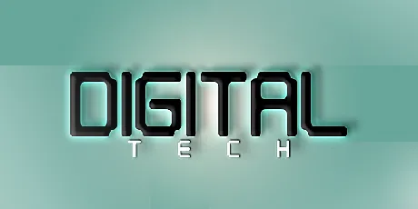 Digital tech font