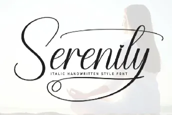 Serenity Calligraphy font