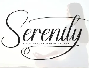 Serenity Calligraphy font