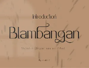 Blambangan font