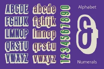 Galber 3D font