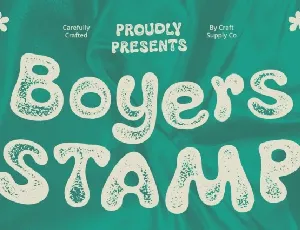 Boyers Stamp font