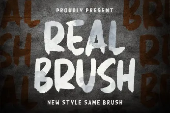 Real Brush font