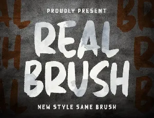 Real Brush font