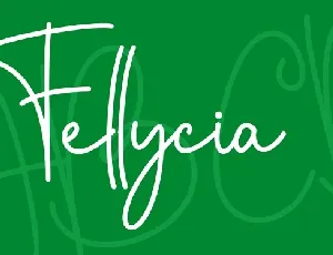 Fellycia Handwritten font