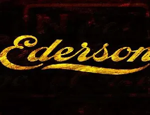 Ederson font