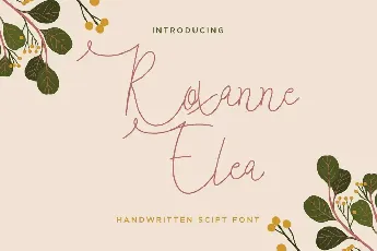 Roxanne Elea Demo font