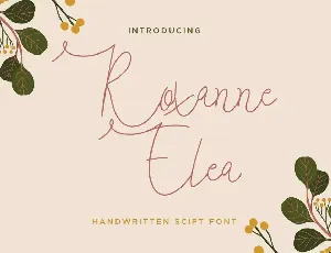 Roxanne Elea Demo font