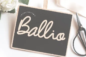 Ballio font