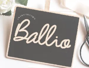 Ballio font