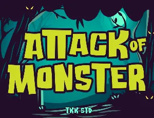 Attack Of Monster font