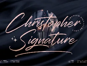 Christopher Signature font