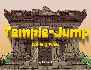 Temple-Jump font