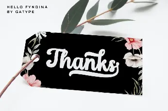 Hello Fyndina font