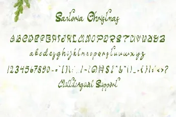 Santoria Christmas font