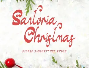 Santoria Christmas font