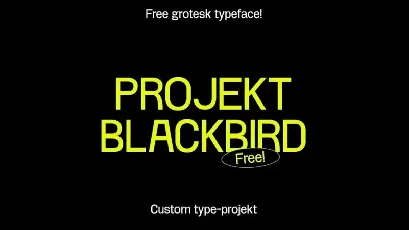 Project Blackbird font