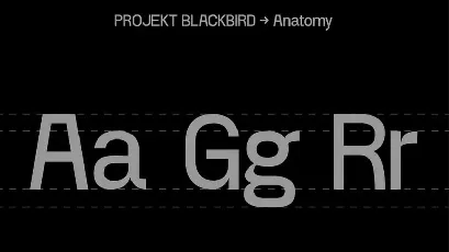 Project Blackbird font