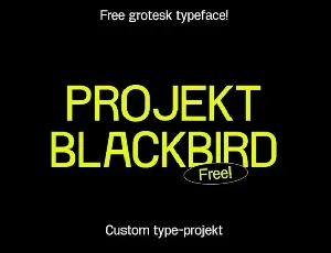 Project Blackbird font