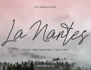 La Nantes Handwritting Signature font
