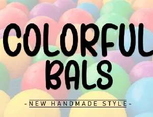 Colorful Balls Display font