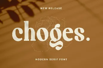 Choges font