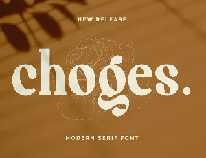 Choges font