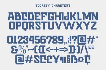 Scorety font