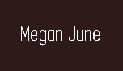 Megan June Free font