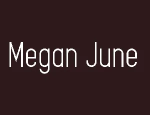 Megan June Free font