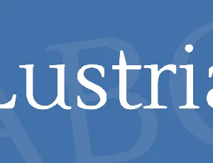 Lustria font