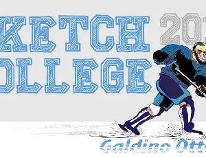 Sketch College font