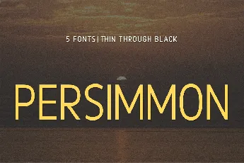 Persimmon font