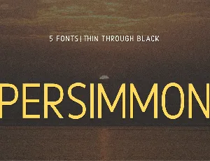 Persimmon font