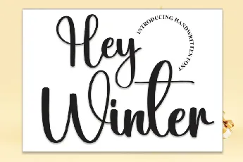 Hey Winter Script font